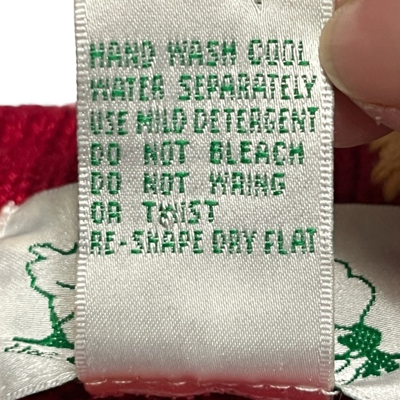 The Quacker Factory Vintage Red Angel Cardigan Size Medium - Picture 8 of 11